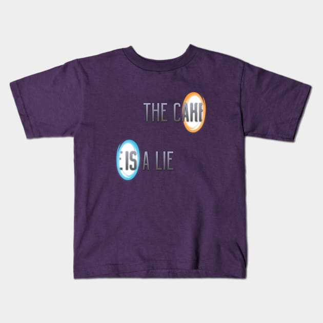 The Cake is a Lie Kids T-Shirt by Jijarugen